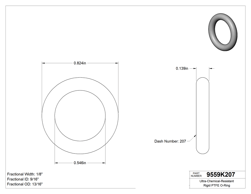 Technical drawing - 9559K207